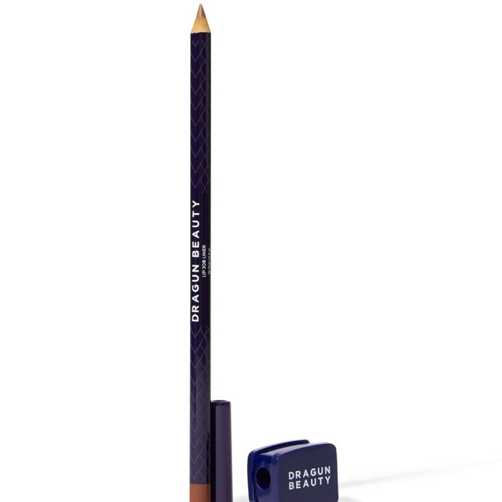 DRAGUN BEAUTY  Lip Job Liner & Sharpener in Fantasy 2.0 CC  Medium Brown NEW